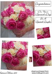 Wedding Bouquet Twisted Pyramid