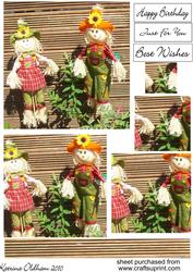 Mr and Mrs Scarecrow Pyramid