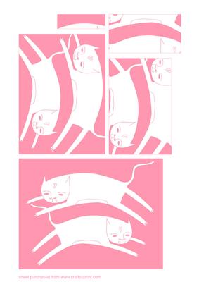 2 Cats Pyramid - Pink