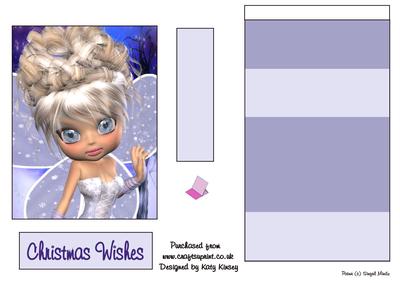 Chrissie the Snow Fairy Easel Card