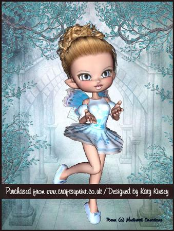 Fairy Ballerina A4 Pyramage Card Kit