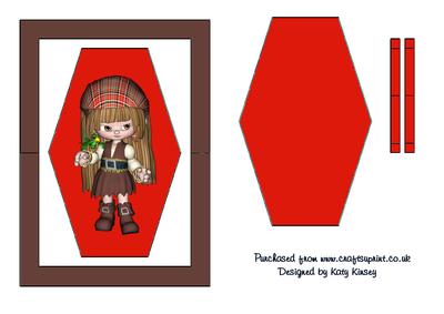 Little Pirate Girl Flip Card Sheet