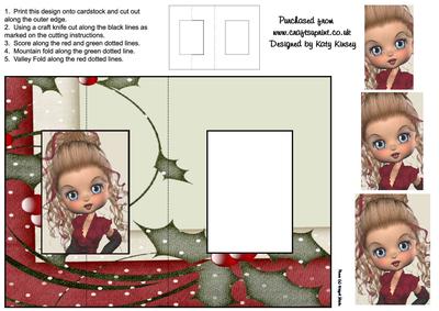Christmas Wishes Foldback Card with Simple Pyramage