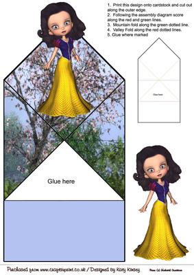 Snow White Pop Up Spring Card