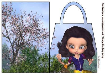 Snow White Handbag Card