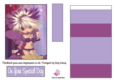 Indigo Fairy Easel Card