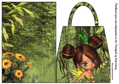 Buttercup Fairy Handbag Card