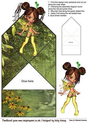 Buttercup Fairy Pop Up Spring Card