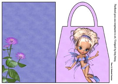 Sugar Plum Fairy Handbag Card