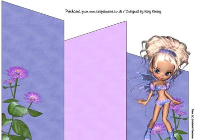 Sugar Plum Fairy Cascade Card