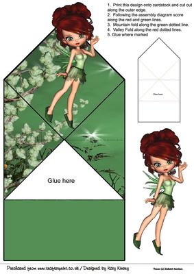 Caitlynn Fairy Pop Up Spring Card