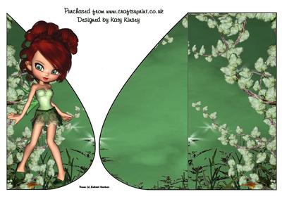 Caitlynn Fairy Tear Drop Card