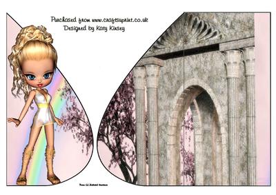 Aphrodite Goddess Tear Drop Card
