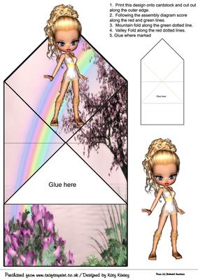Aphrodite Goddess Pop Up Spring Card