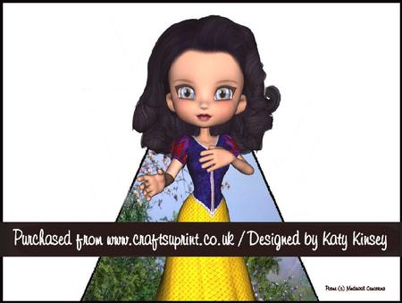 Snow White 3D Stand Up Pyramid Card Kit
