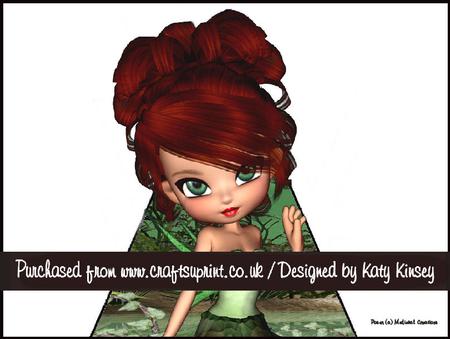 Caitlynn Fairy 3D Stand Up Pyramid Card Kit