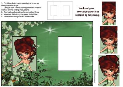 Caitlynn Fairy Foldback Card with Simple Pyramage
