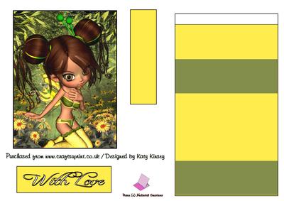 Buttercup Fairy Easel Card