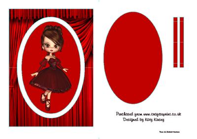 Trudy Ballerina Flip Card Sheet