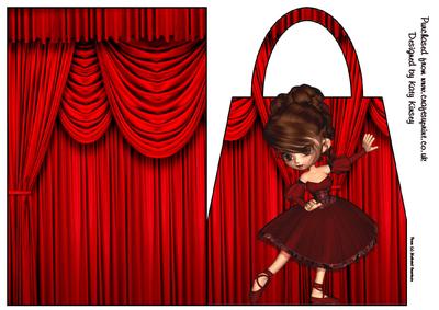 Trudy Ballerina Handbag Card