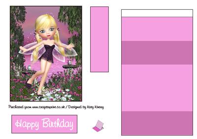 Selena Fairy Easel Card