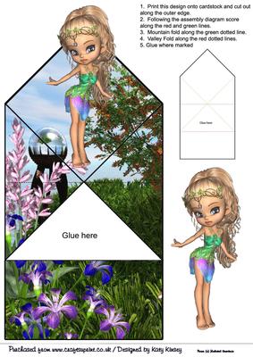 Chloris Goddess Pop Up Spring Card