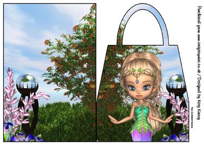 Chloris Goddess Handbag Card