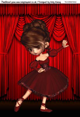 Trudy Ballerina A4 Card Front