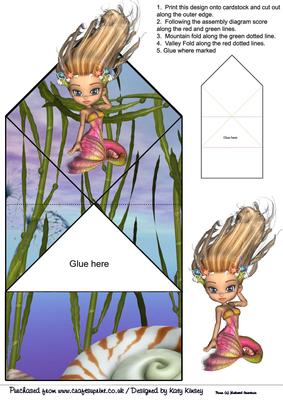Shelley Mermaid Pop Up Spring Card