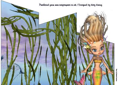 Shelley Mermaid Cascade Card