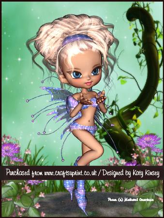 Sugar Plum Fairy A4 Pyramage Card Kit