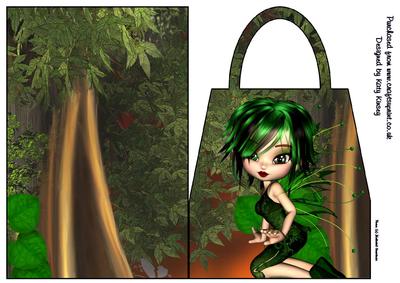 Verda Fairy Handbag Card