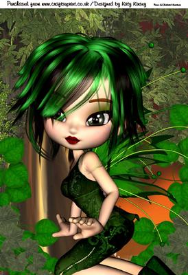 Verda Fairy A4 Card Front