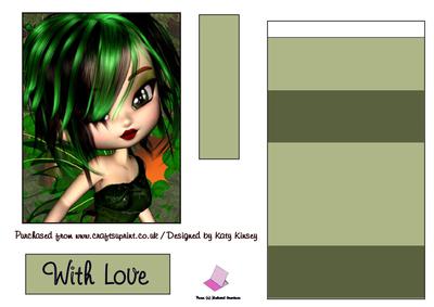 Verda Fairy Easel Card