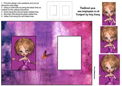 Clover Foldback Card with Simple Pyramage