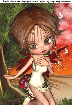 Faye Fairy A4 Card Front