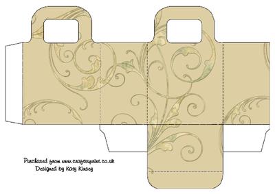 Golden Swirl Gift Bag