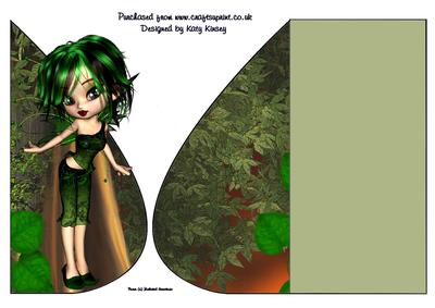 Verda Fairy Tear Drop Card