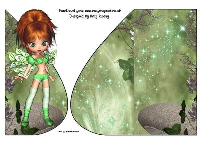 Gertie Fairy Tear Drop Card