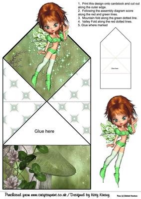 Gertie Fairy Pop Up Spring Card