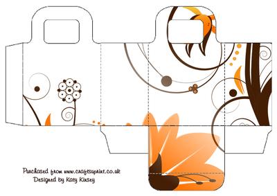 Burst of Orange Floral Gift Bag
