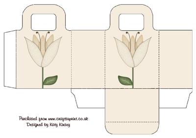 Cream Tulip Gift Bag