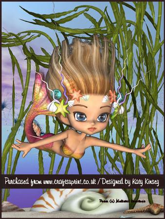Shelley Mermaid A4 Pyramage Card Kit