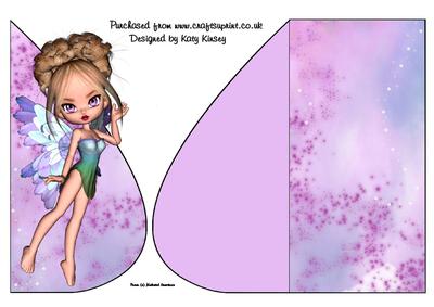Lola Fairy Teardrop Card