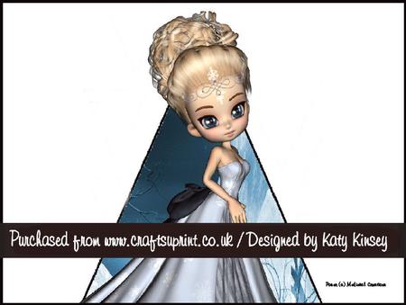 Snow Princess 3D Stand Up Pyramid Card Kit