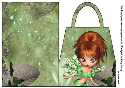Gertie Fairy Handbag Card