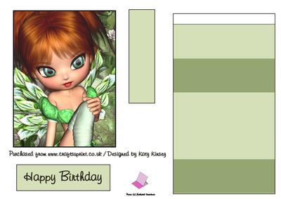 Gertie Fairy Easel Card