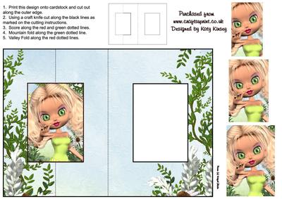 Kirsty Foldback Card with Simple Pyramage