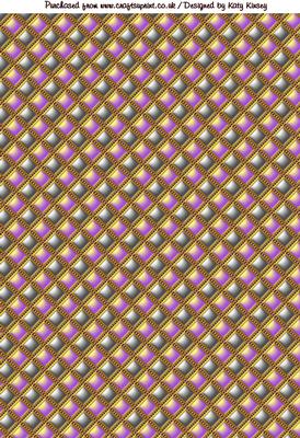 Jewelled Quilt in Green and Purple Backing Paper