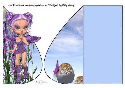 Sadie Fairy Teardrop Card